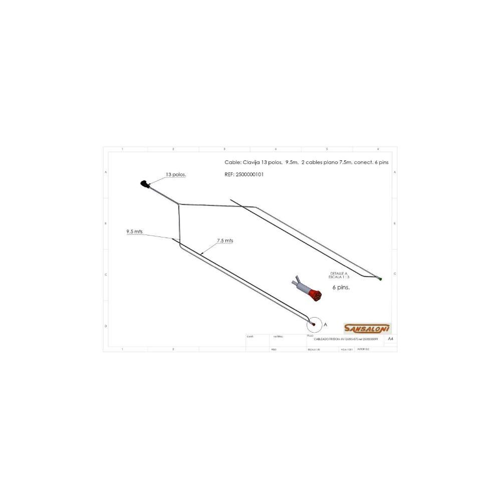 Cableado XV12-095-075