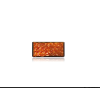 Catadióptrico naranja rectangular