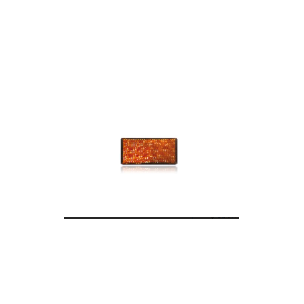 Catadióptrico naranja rectangular