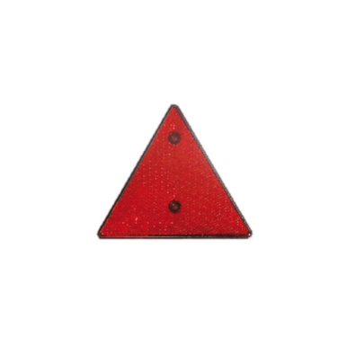 Catadióptrico rojo triangular