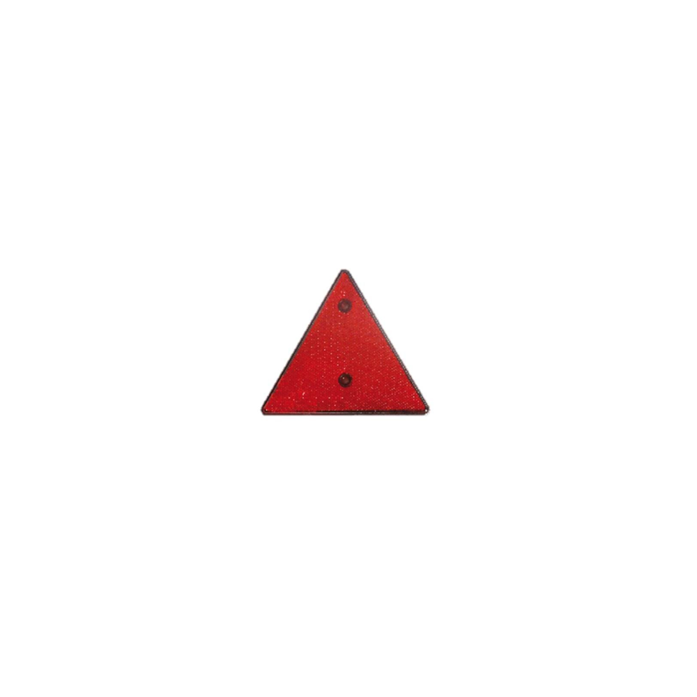Catadióptrico rojo triangular