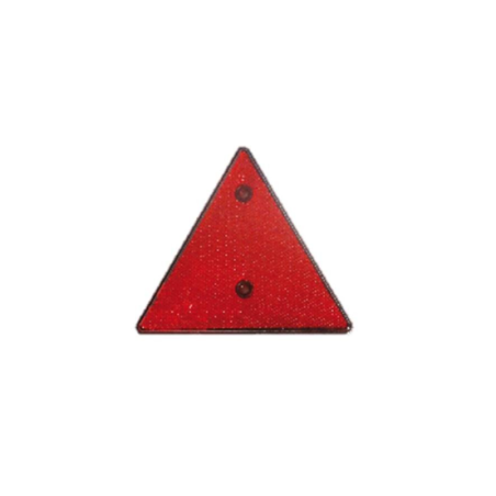 Catadióptrico rojo triangular